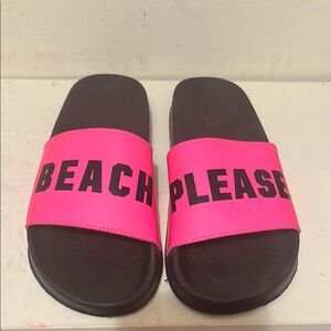 Victoria Secret’s Pink Slide Sandals